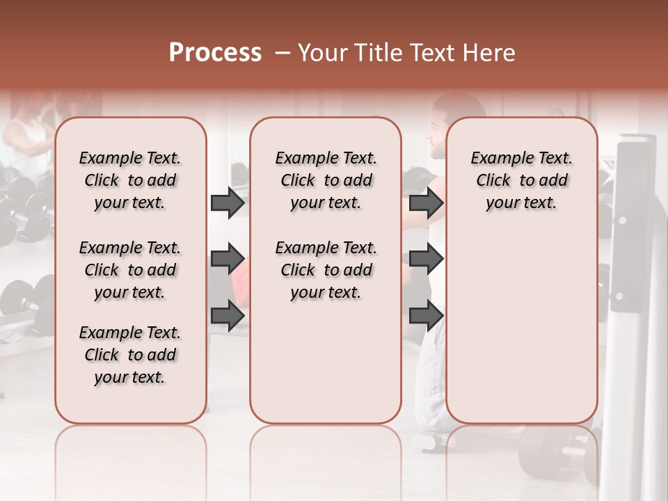 Instructor Bench Caucasian PowerPoint Template