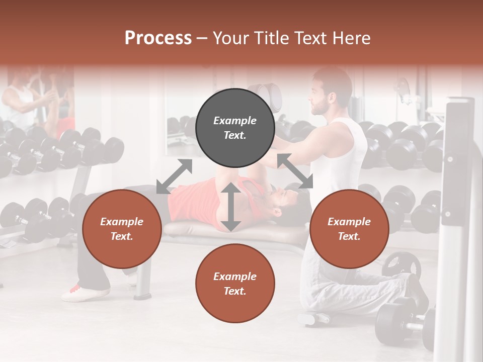 Instructor Bench Caucasian PowerPoint Template