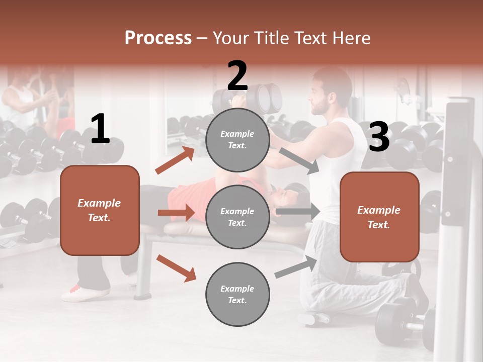 Instructor Bench Caucasian PowerPoint Template