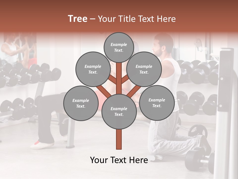Instructor Bench Caucasian PowerPoint Template