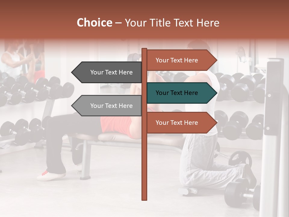Instructor Bench Caucasian PowerPoint Template