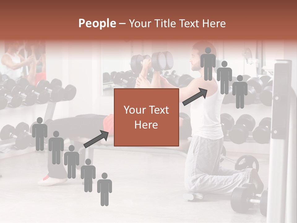 Instructor Bench Caucasian PowerPoint Template