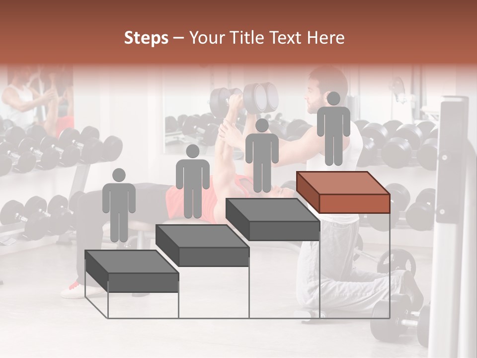 Instructor Bench Caucasian PowerPoint Template