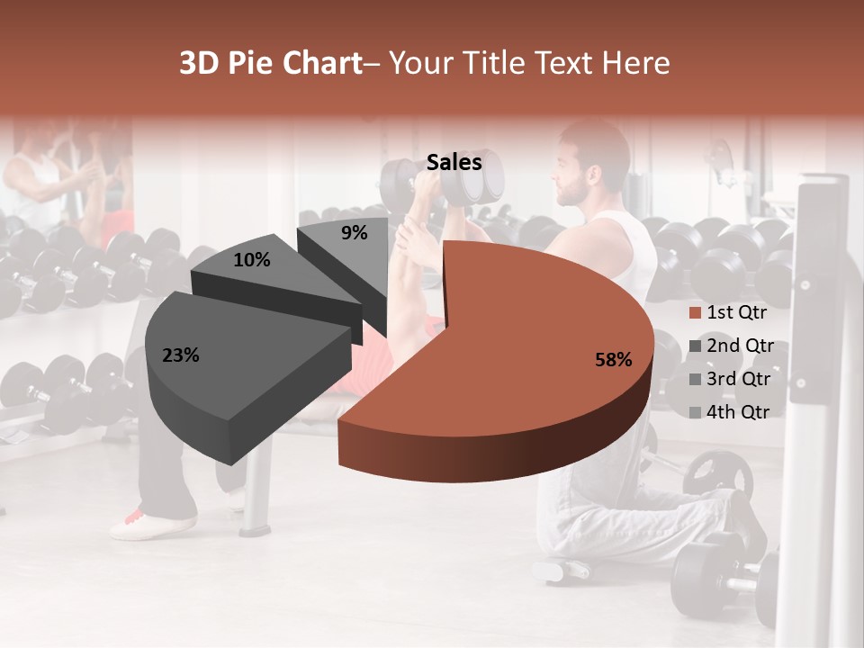 Instructor Bench Caucasian PowerPoint Template