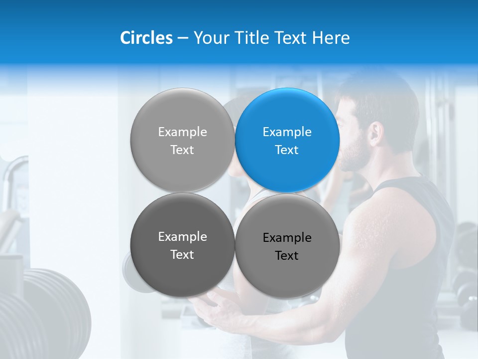 Athlete Male Weight PowerPoint Template