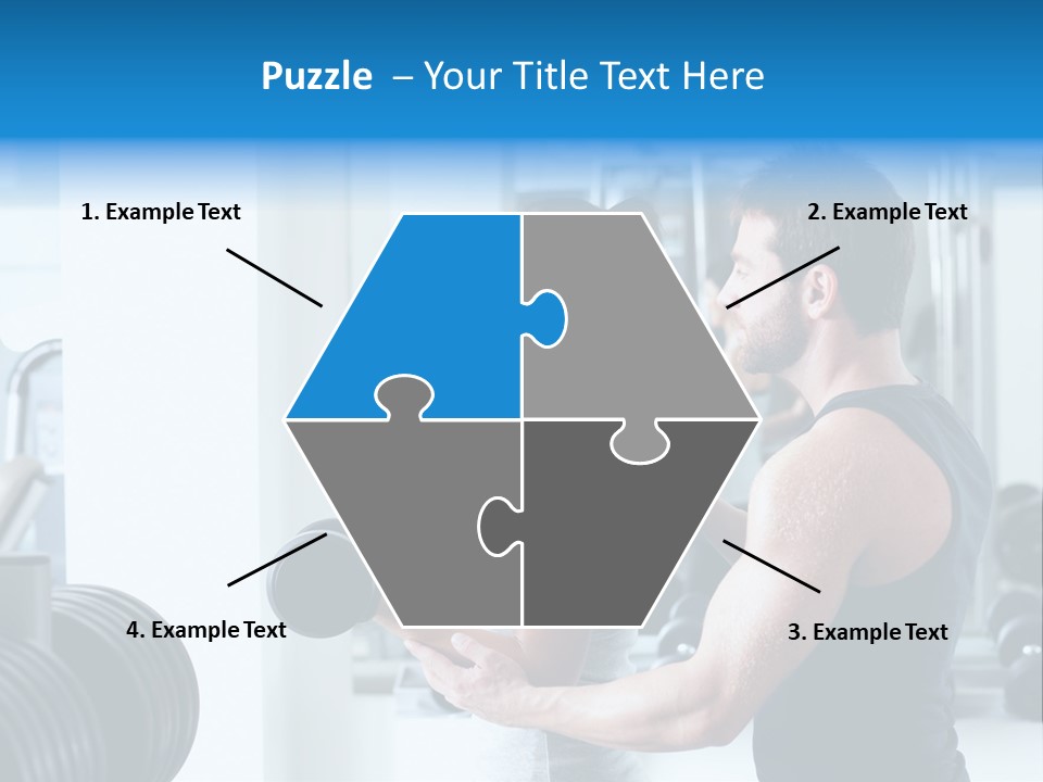 Athlete Male Weight PowerPoint Template