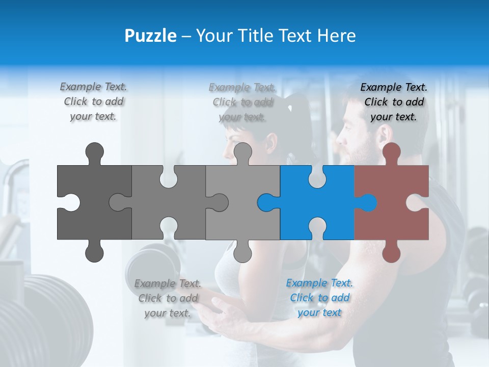 Athlete Male Weight PowerPoint Template
