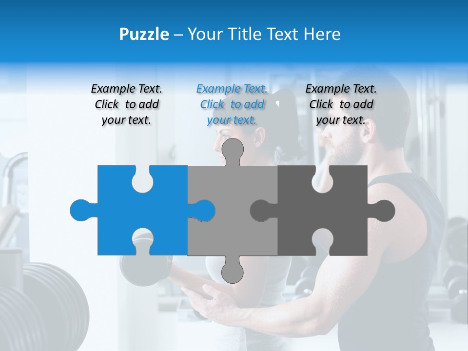 Athlete Male Weight PowerPoint Template