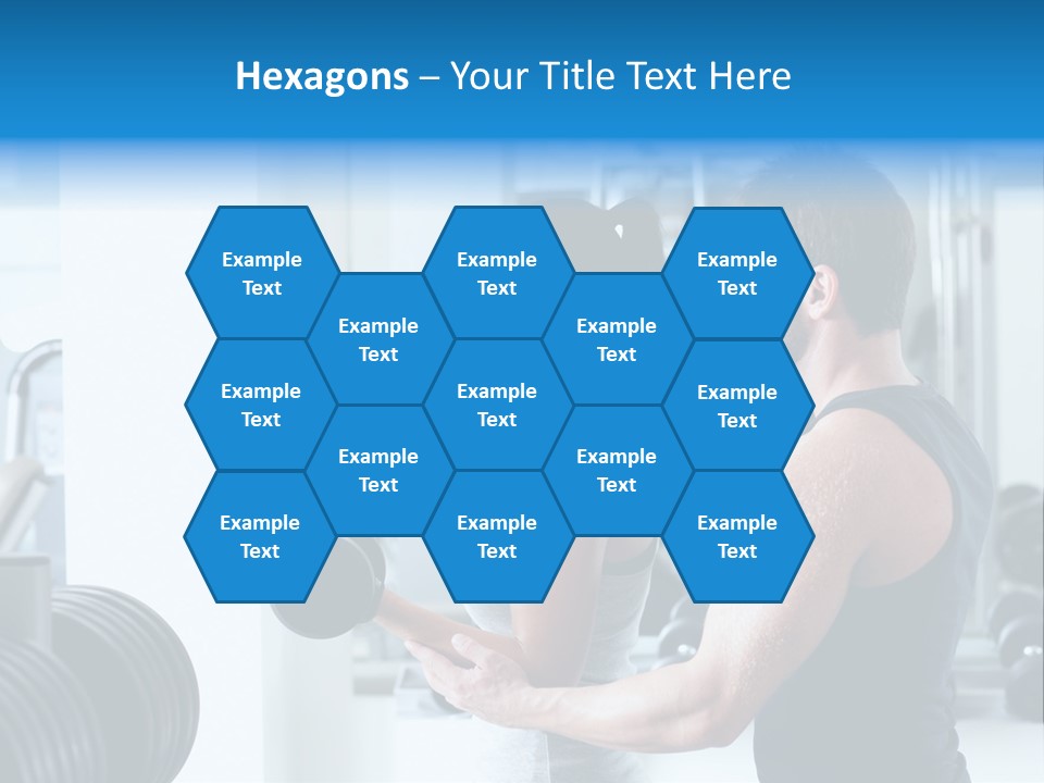 Athlete Male Weight PowerPoint Template