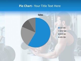 Athlete Male Weight PowerPoint Template