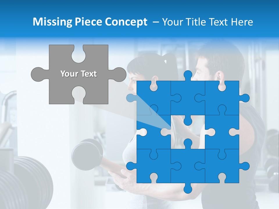 Athlete Male Weight PowerPoint Template