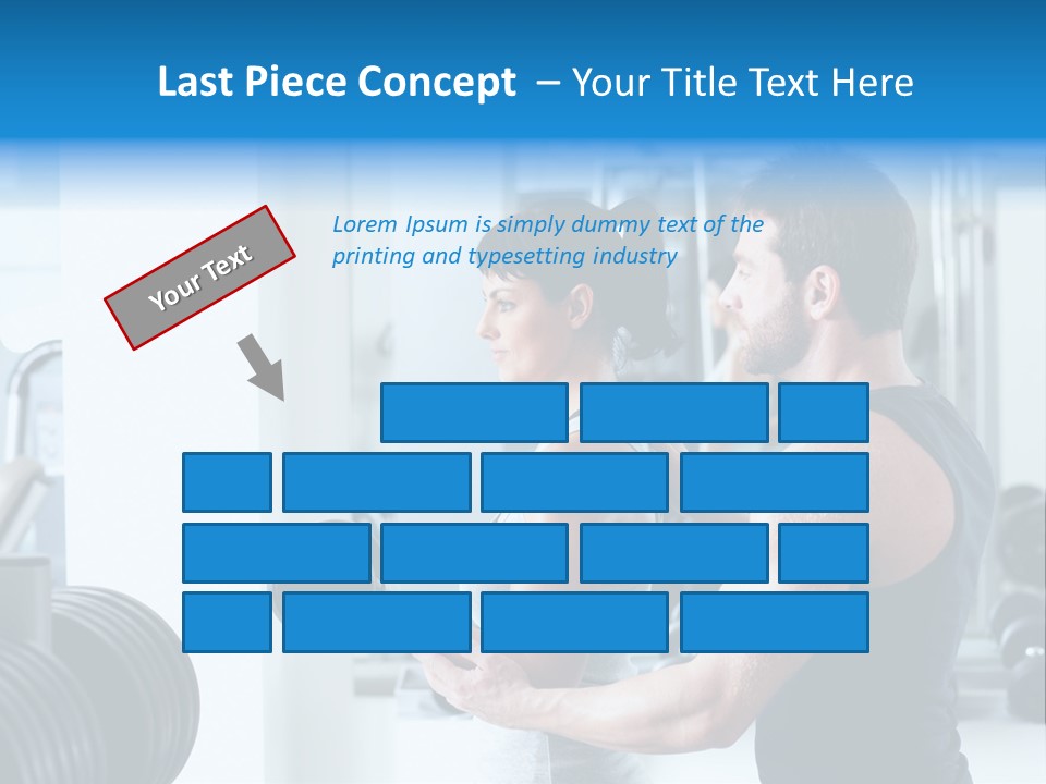 Athlete Male Weight PowerPoint Template