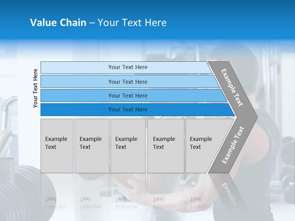 Athlete Male Weight PowerPoint Template