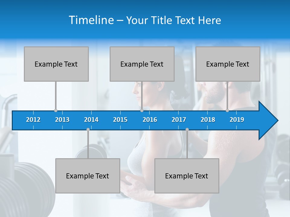 Athlete Male Weight PowerPoint Template