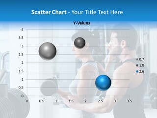 Athlete Male Weight PowerPoint Template