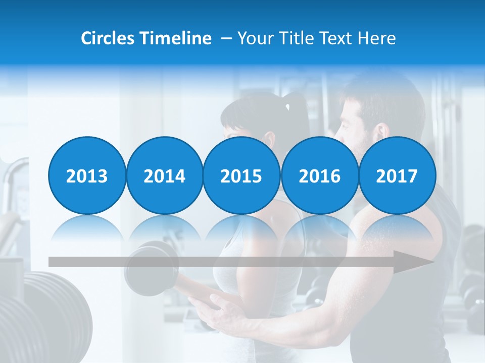 Athlete Male Weight PowerPoint Template