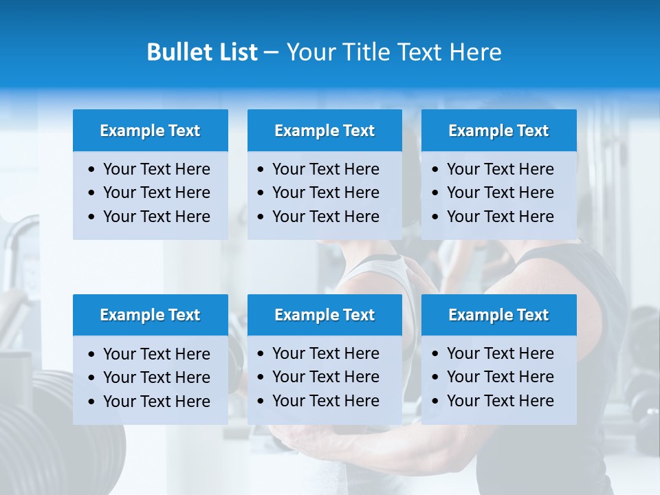 Athlete Male Weight PowerPoint Template