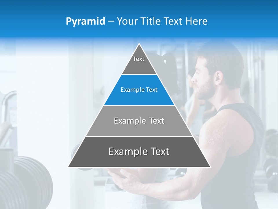 Athlete Male Weight PowerPoint Template