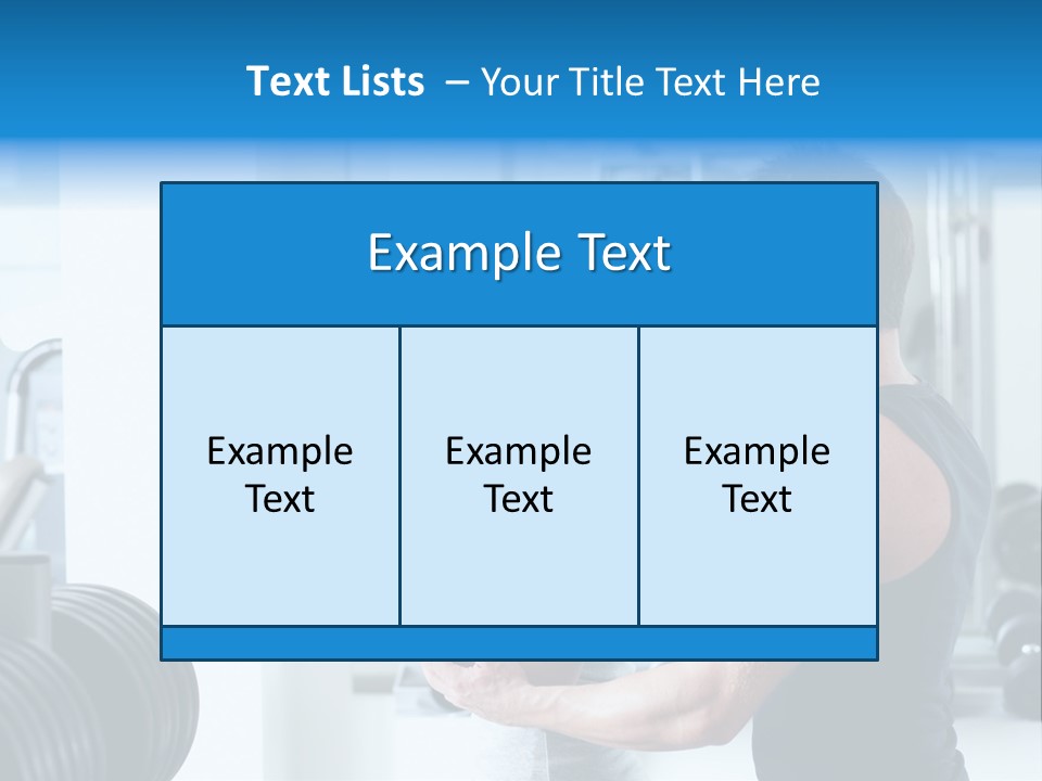 Athlete Male Weight PowerPoint Template