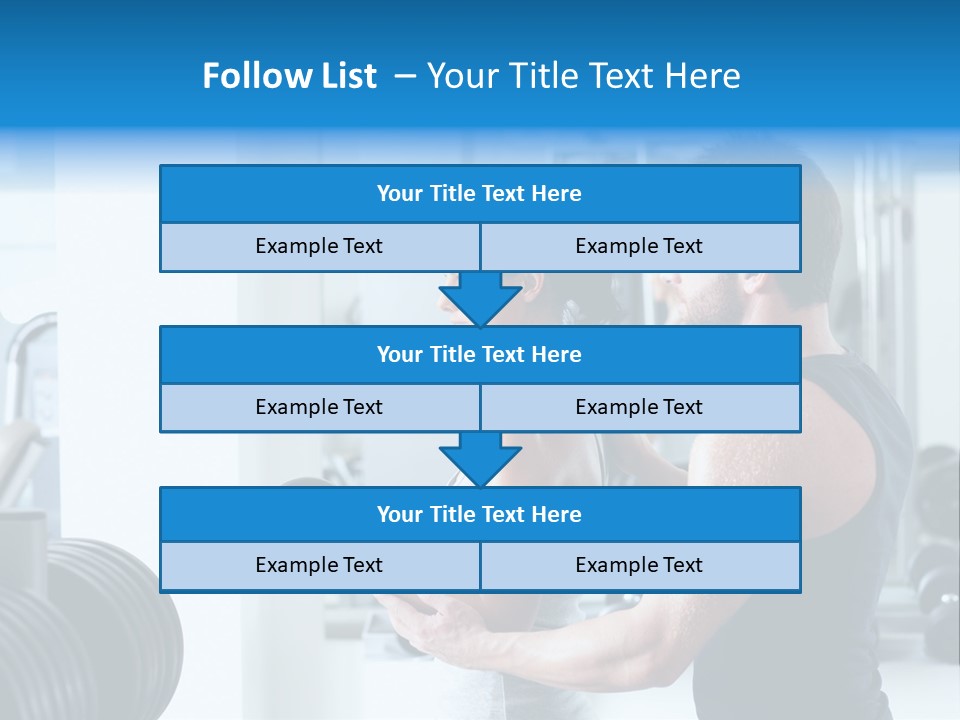 Athlete Male Weight PowerPoint Template