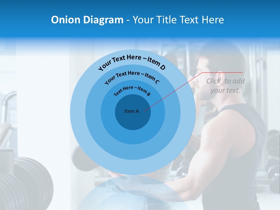 Athlete Male Weight PowerPoint Template