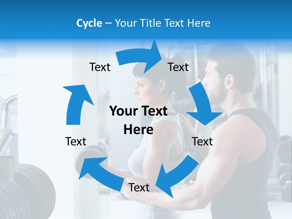 Athlete Male Weight PowerPoint Template