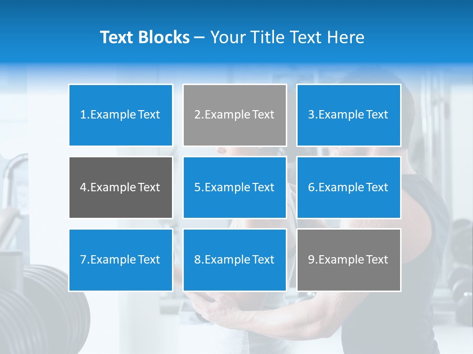 Athlete Male Weight PowerPoint Template