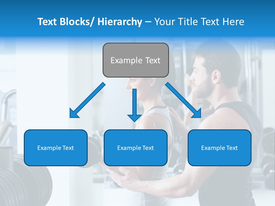 Athlete Male Weight PowerPoint Template
