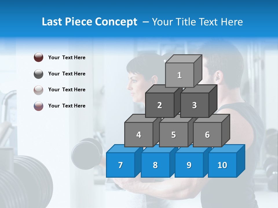Athlete Male Weight PowerPoint Template