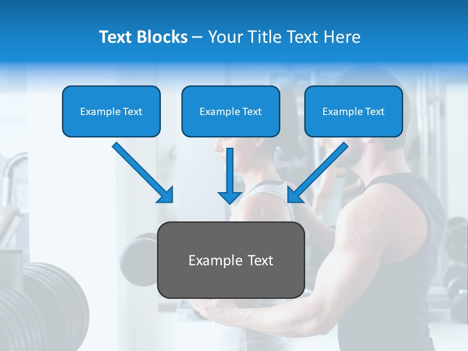Athlete Male Weight PowerPoint Template