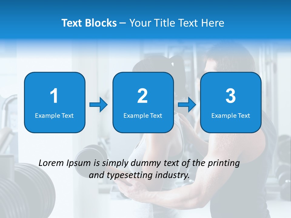 Athlete Male Weight PowerPoint Template
