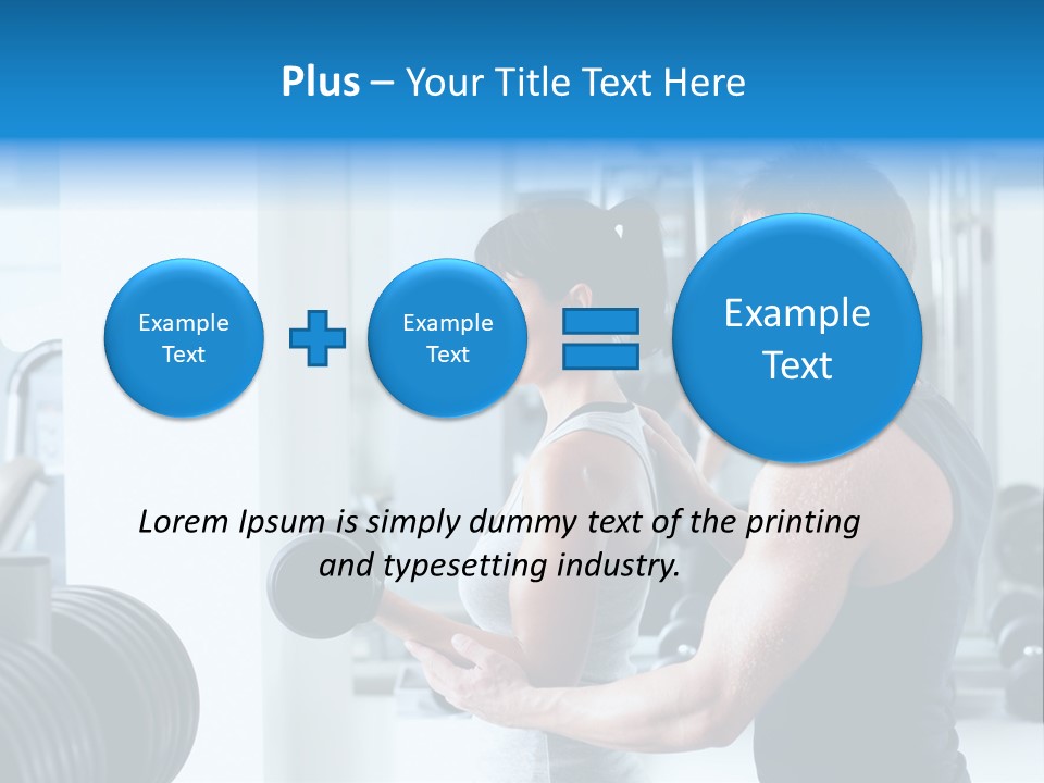 Athlete Male Weight PowerPoint Template