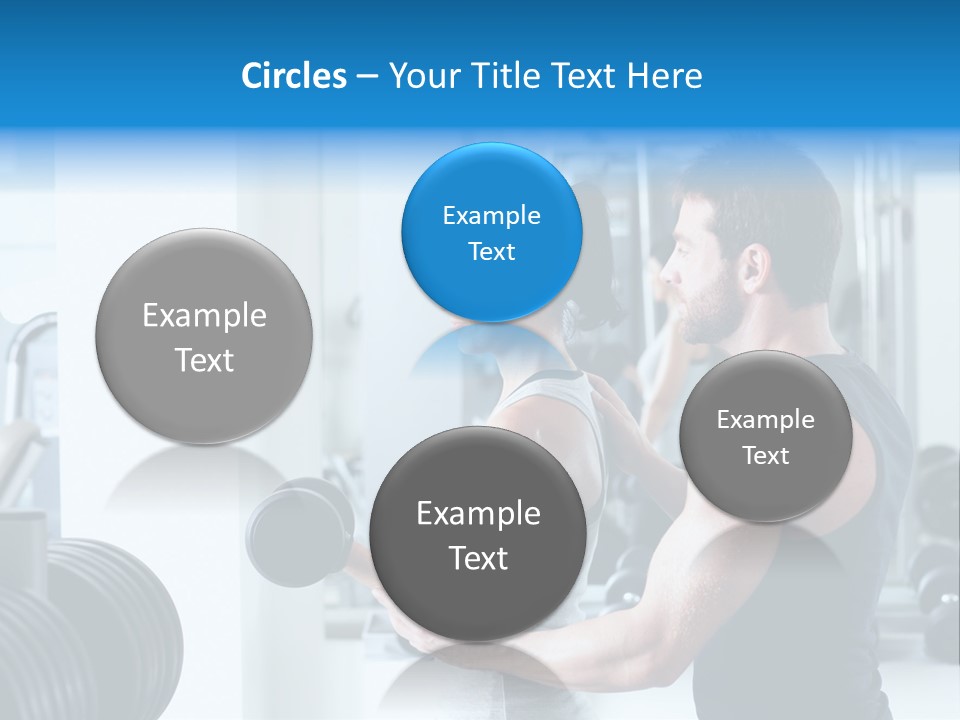 Athlete Male Weight PowerPoint Template
