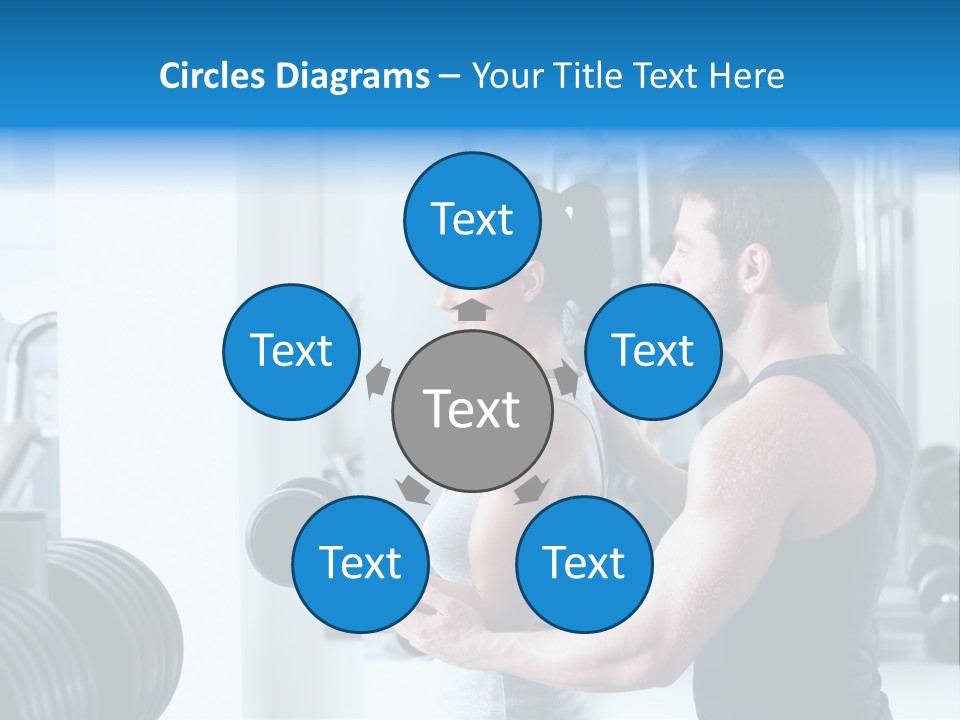 Athlete Male Weight PowerPoint Template
