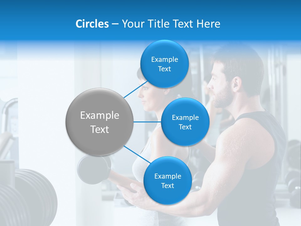 Athlete Male Weight PowerPoint Template