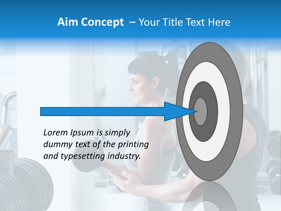 Athlete Male Weight PowerPoint Template