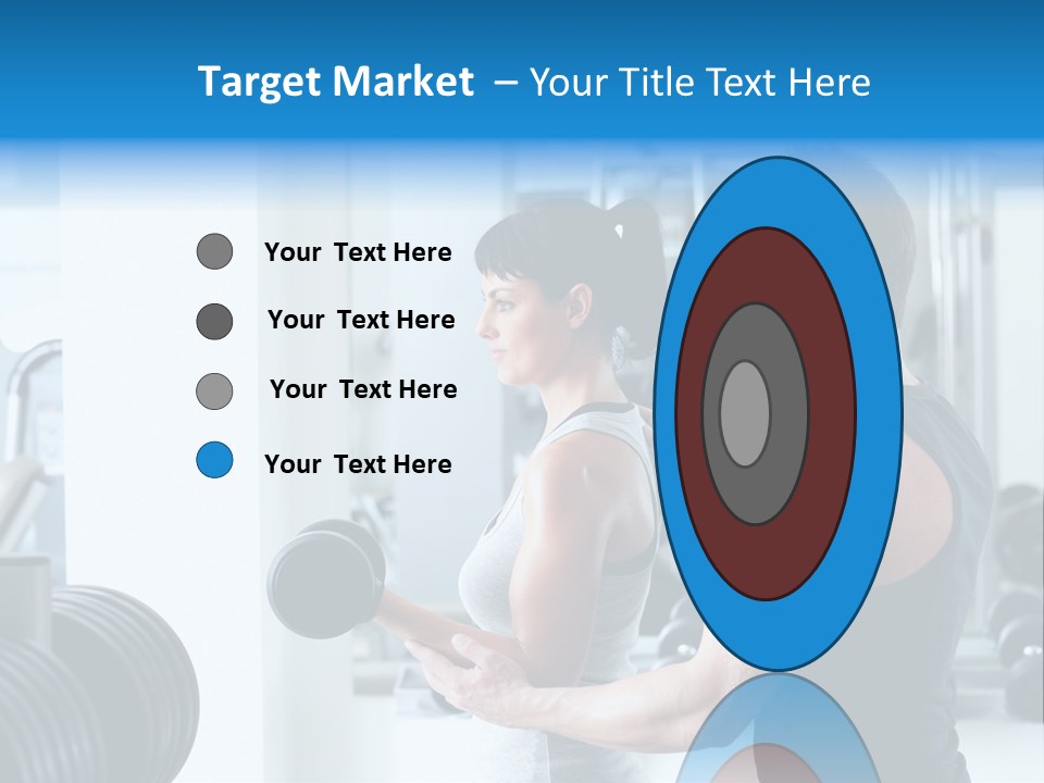 Athlete Male Weight PowerPoint Template