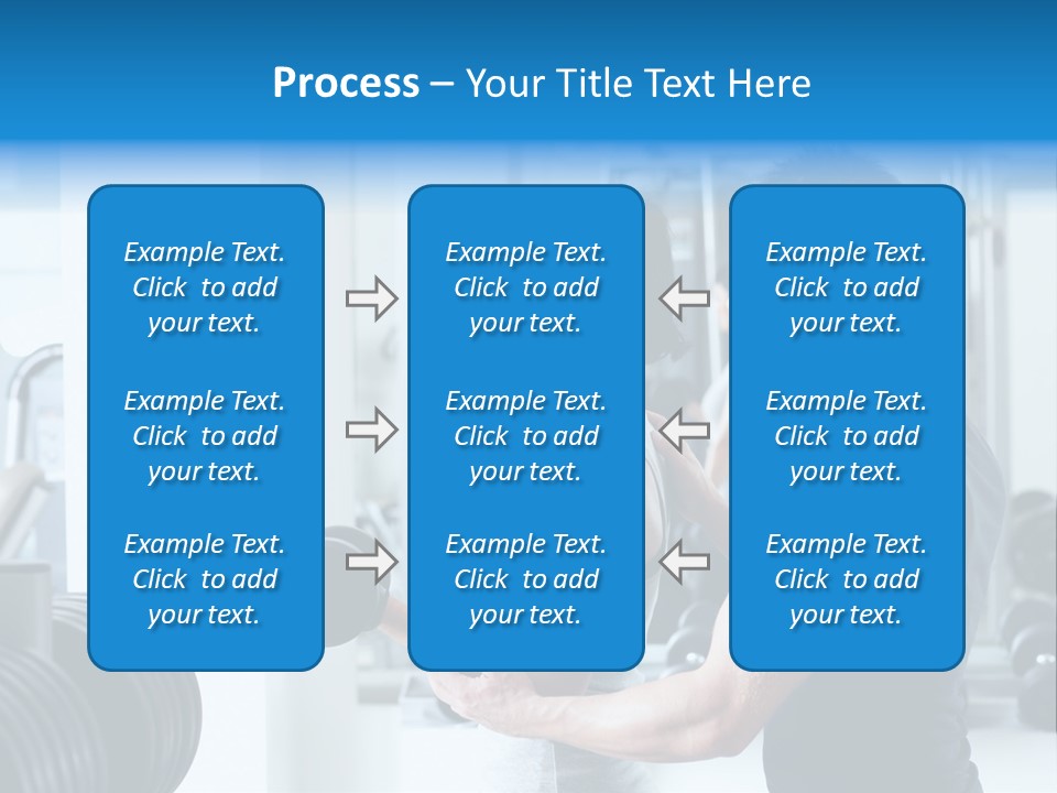 Athlete Male Weight PowerPoint Template