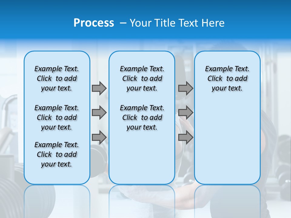Athlete Male Weight PowerPoint Template