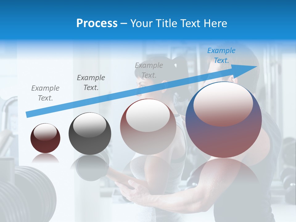Athlete Male Weight PowerPoint Template