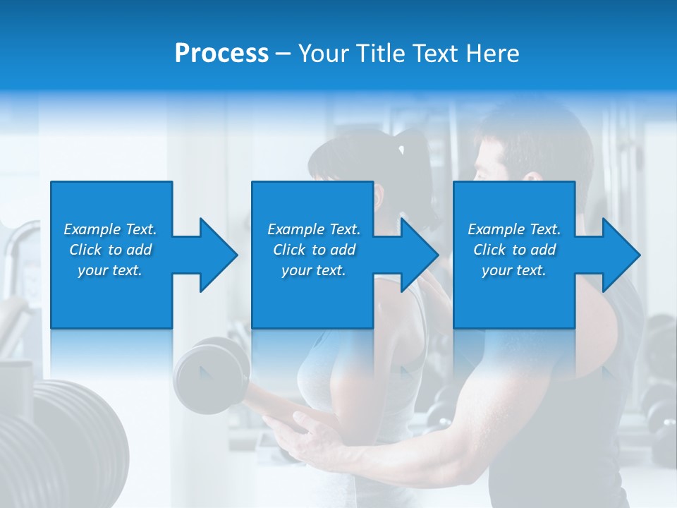 Athlete Male Weight PowerPoint Template