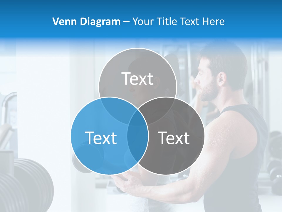 Athlete Male Weight PowerPoint Template