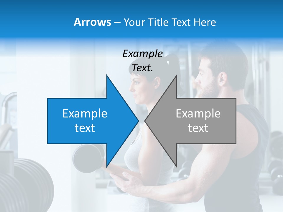 Athlete Male Weight PowerPoint Template