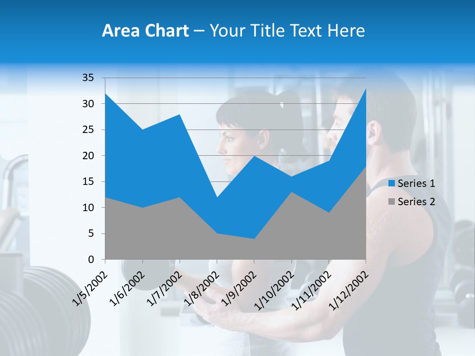 Athlete Male Weight PowerPoint Template