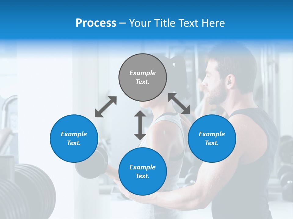 Athlete Male Weight PowerPoint Template