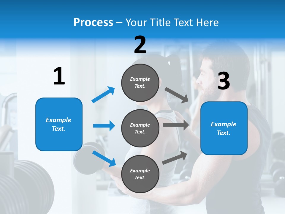 Athlete Male Weight PowerPoint Template
