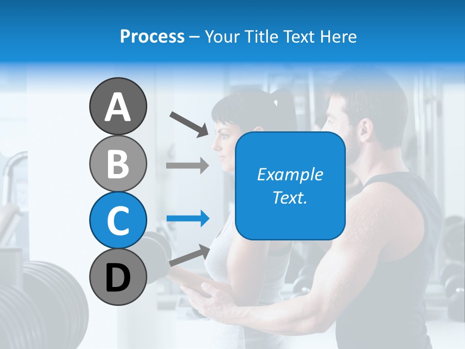 Athlete Male Weight PowerPoint Template