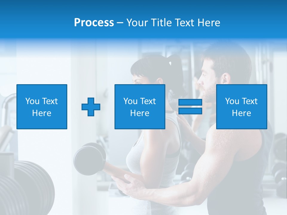 Athlete Male Weight PowerPoint Template