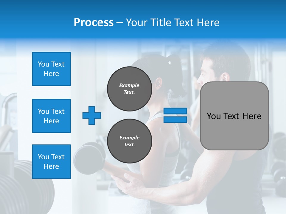 Athlete Male Weight PowerPoint Template