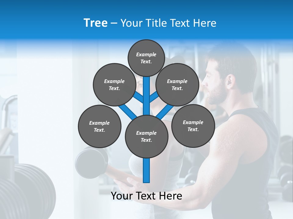 Athlete Male Weight PowerPoint Template